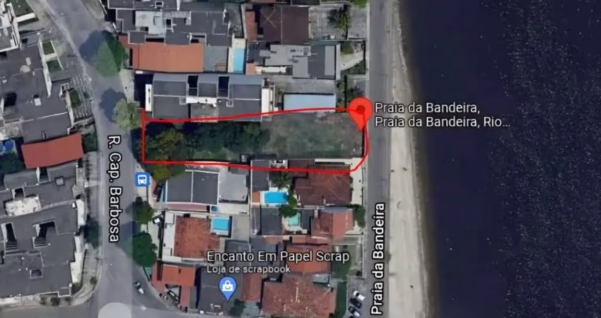 Terreno à venda, 969 m² na praia da bandeira - rio de janeiro/rj