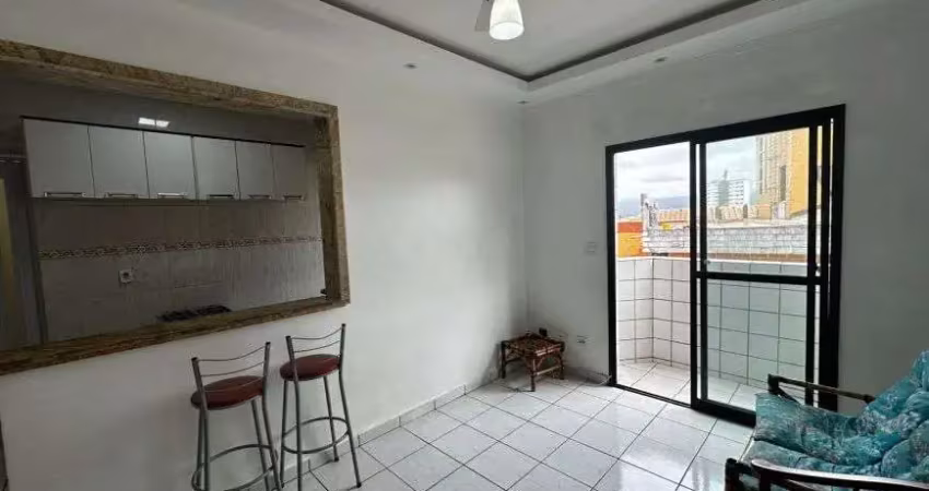 Apartamento um dormitório com sacada vila tupi praia grande