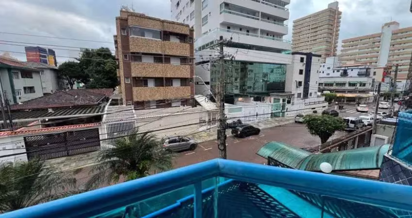 Apartamento um dormitório com duas sacadas boqueirão guilhermina praia grande sp