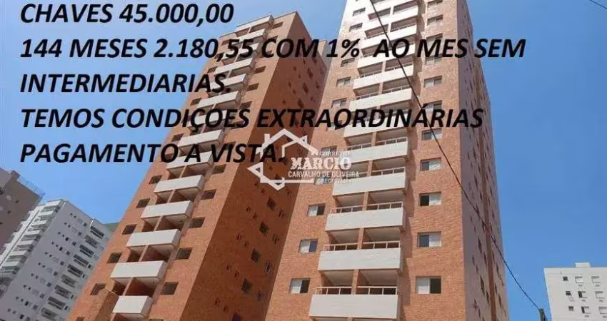 Apartamento para venda tem 59 metros quadrados com 2 quartos em ocian - praia grande - sp