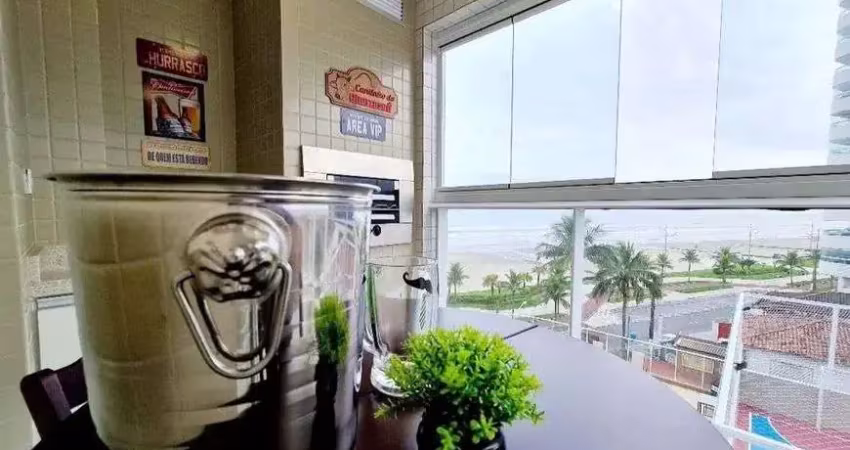 Maravilhoso apartamento frente mar para venda tem 55m² com 2 quartos em caiçara - praia grande - sp