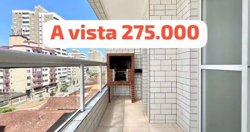 Apartamento maravilhoso um dormitório vila mirim praia grande sp