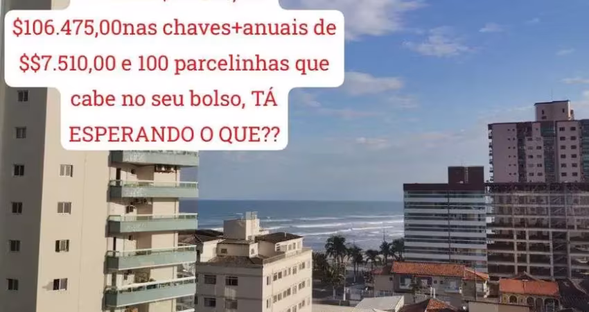 Belíssimo apartamento vista mar 67m² com 2 quartos em caiçara - praia grande - são paulo