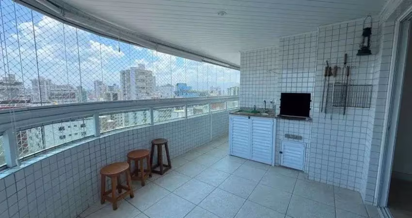Apartamento três dormitórios guilhermina praia grande sp
