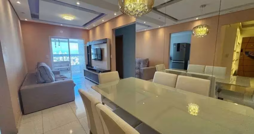 Apartamento dois dormitórios sendo duas vagas guilhermina praía grande sp