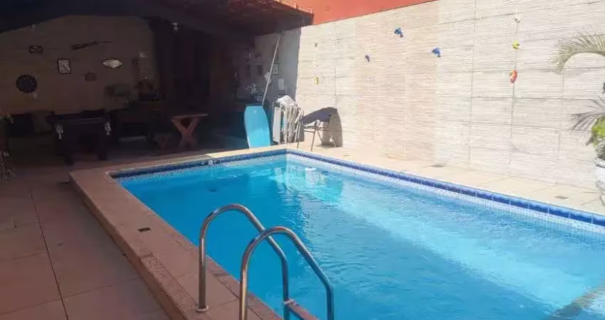 Casa três dormitórios com piscina balneário florida praia grande sp