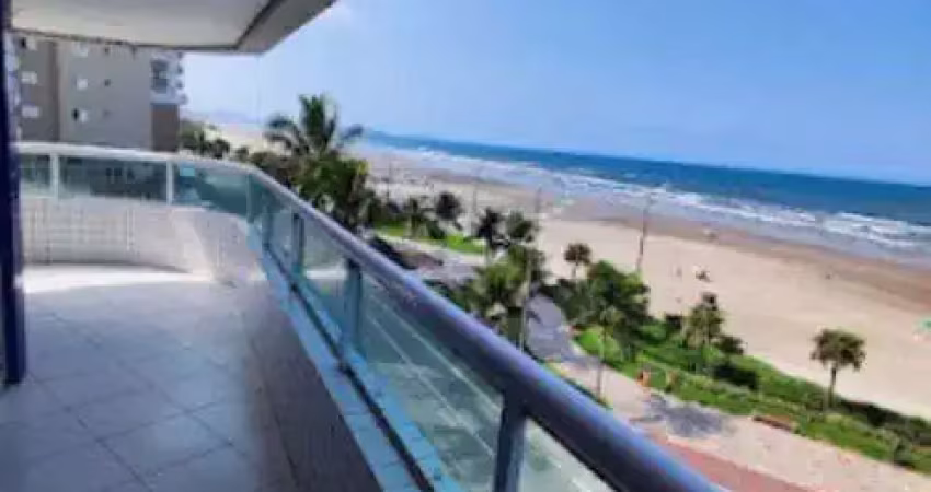 Apartamento três dormitórios vista mar vila caiçara praia grande sp