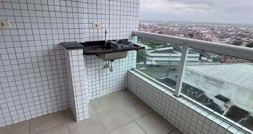 Apartamento dois dormitórios com varanda gourmet ocian praia grande sp
