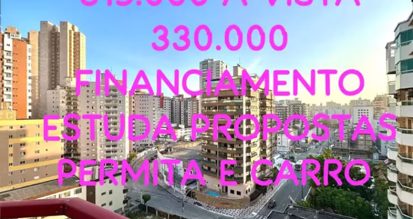 Apartamento um dormitório com sacada guilhermina praia grande sp