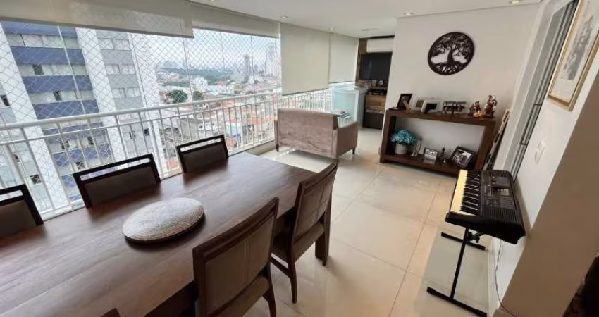 APTO A VENDA NO TATUAPÉ, 122 M², SEMI MOBILIADO, TERRAÇO GOURMET, 03 VAGAS !!