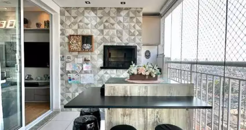 Apto a venda no jd anália franco, andar alto, terraço gourmet,  02 vagas !!