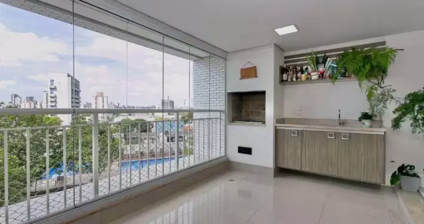 Apto a venda no tatuapé, semi mobiliado, 106m², terraço gourmet, 02 vagas !!