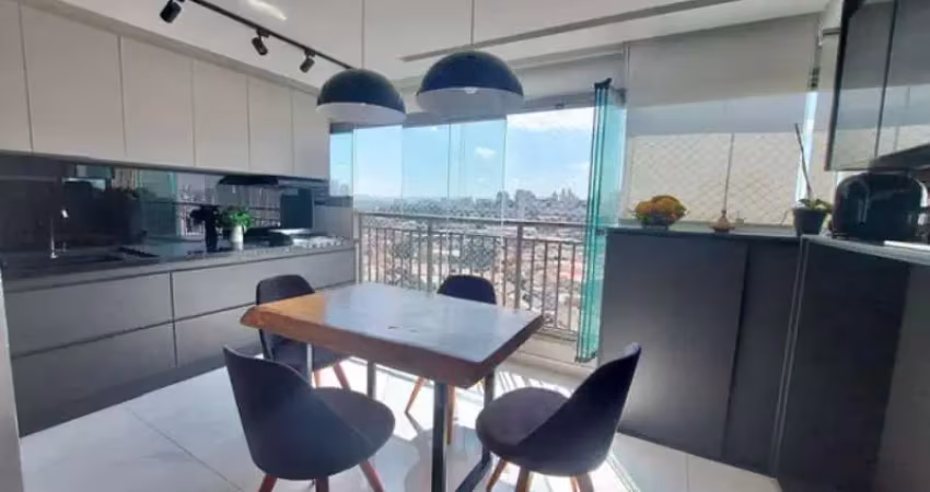 Apto a venda no tatuapé, andar alto, mobiliado, terraço gourmet, 02 vagas !!