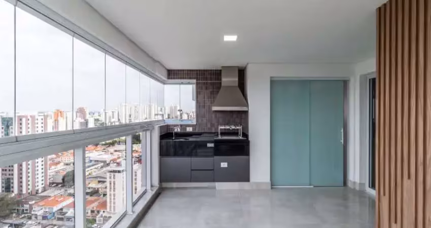 Apto para locação no tatuapé, novo, semi mobiliado, terraço gourmet, 02 vagas ! ! !