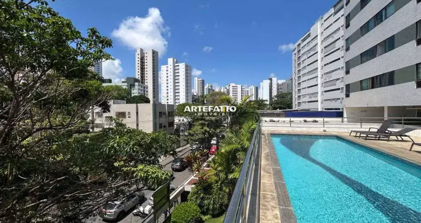 Apartamento mobiliado 1 quarto, 44m2, à venda ao lado do parque da jaqueira