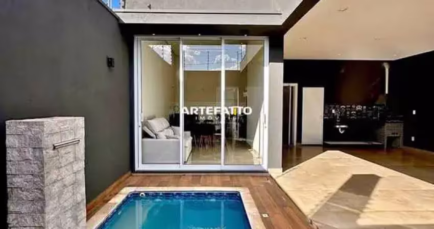 Casa com piscina de 136m² com 03 dormitórios no primo meneghetti ii em franca/sp