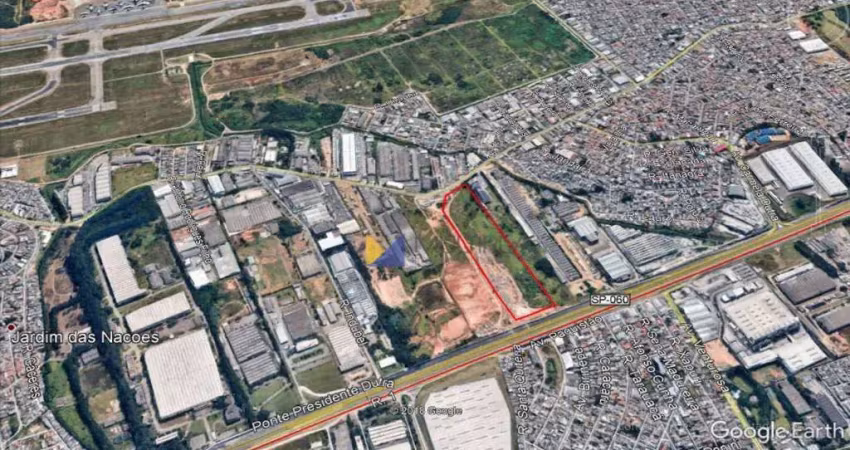 Terreno à venda, 74000 m² por r$ 74.000.000,00 - cumbica - guarulhos/sp