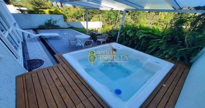 Locação | Alto Padrão, 485 m², hidromassagem, churrasqueira e 5 quartos - João Paulo, em Florianópolis.