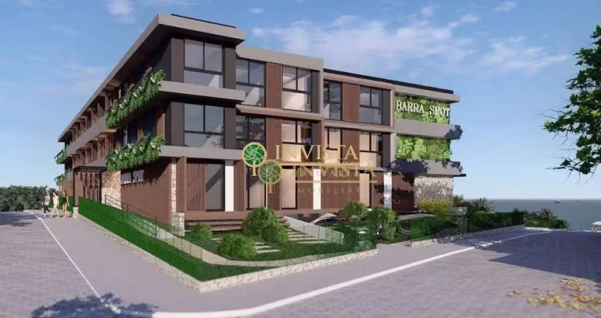 Loft pé na areia à venda com 1 vaga na barra da lagoa.