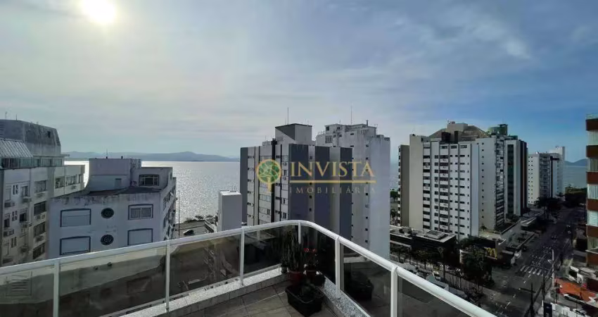 Terraço com vista mar e hidromassagem, 4 quartos, 2 vagas e área de lazer completa no bairro agronômica - à venda em florianópolis.