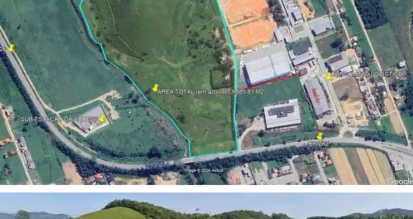 Terreno comercial e industrial á venda em santo amaro da imperatriz