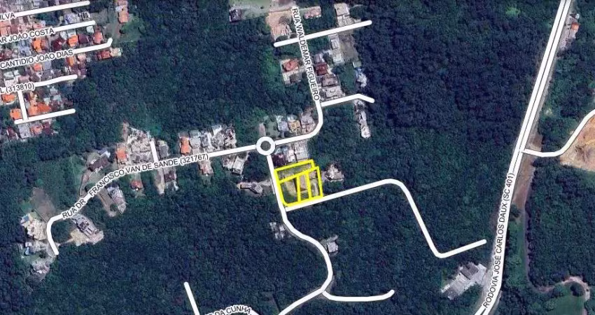 Terreno em condomínio fechado à venda na Rua Willy Kersten, 35, João Paulo, Florianópolis