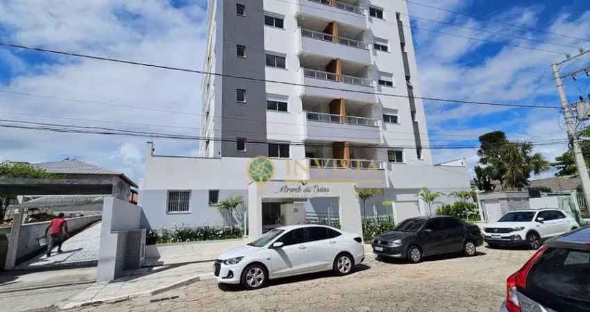 À venda | 72 m², sacada com churrasqueira, vista mar, 2 quartos e 1 vaga de garagem - capoeiras, florianópolis.