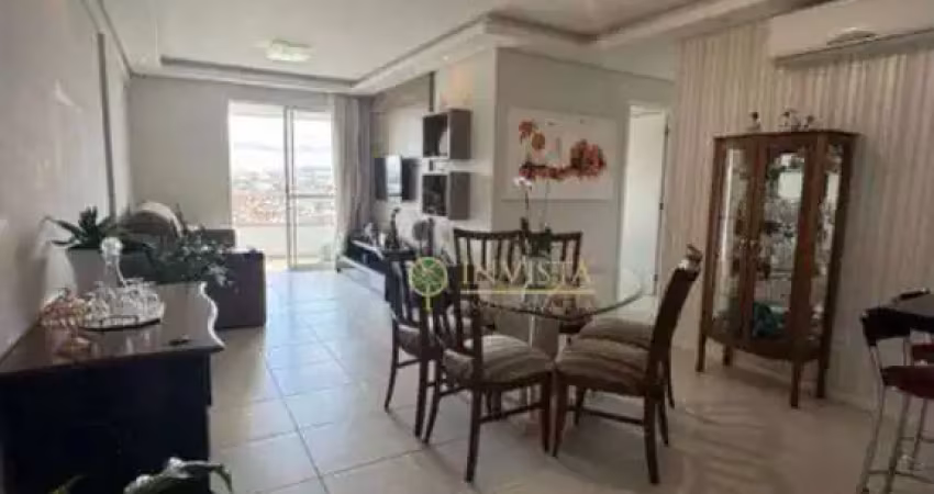 À venda no bairro campinas! andar alto, sacada com churrasqueira, 2 quartos e 1 vaga de garagem.