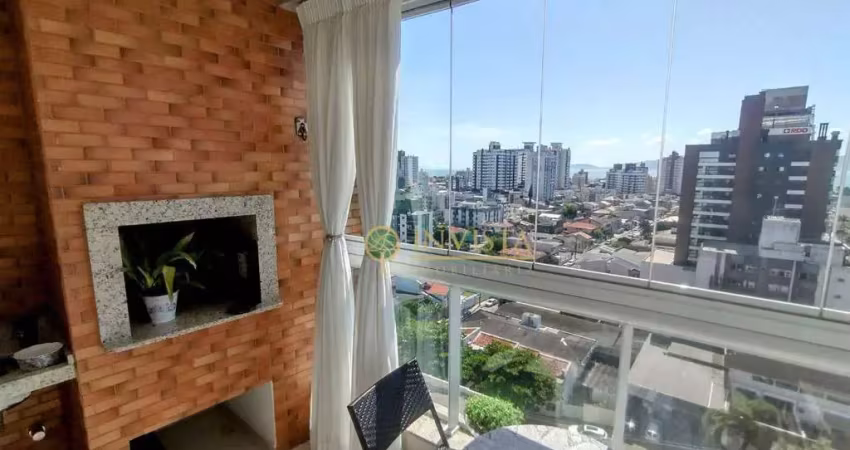 À venda no bairro estreito! vista mar, 3 quartos, sacada com churrasqueira e 1 vaga de garagem.