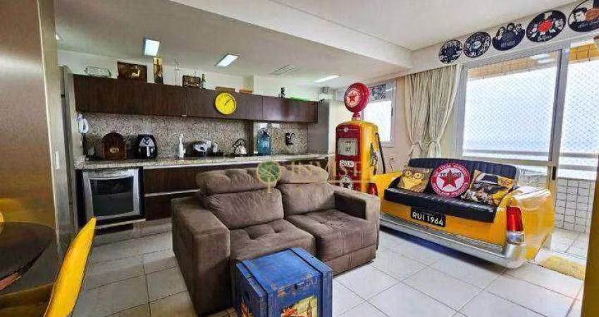À venda | Apartamento de 83m² com sacada, 3 quartos e 1 vaga de garagem – Centro, Florianópolis.