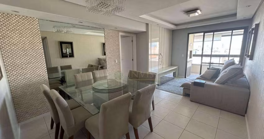 Locação | Próximo ao Shopping Itaguaçu, Sacada com churrasqueira, 3 quartos, andar alto e 1 vaga de garagem.