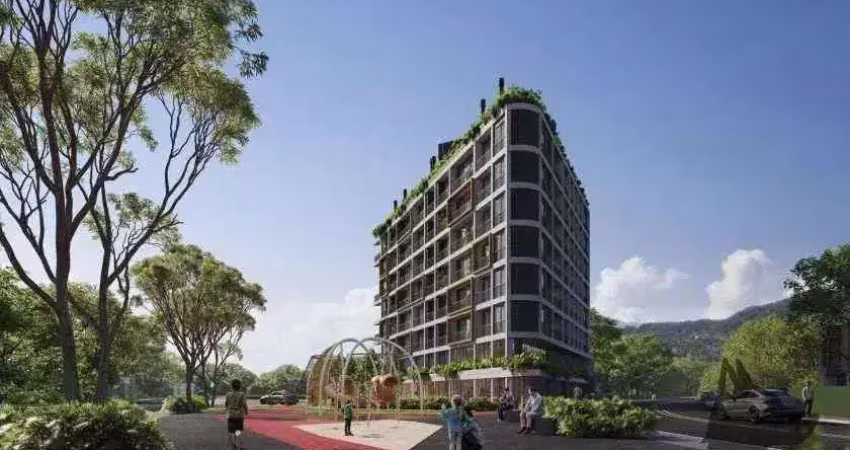 À venda | apartamento studio com 29 m² e sacada - jurerê, em florianópolis.