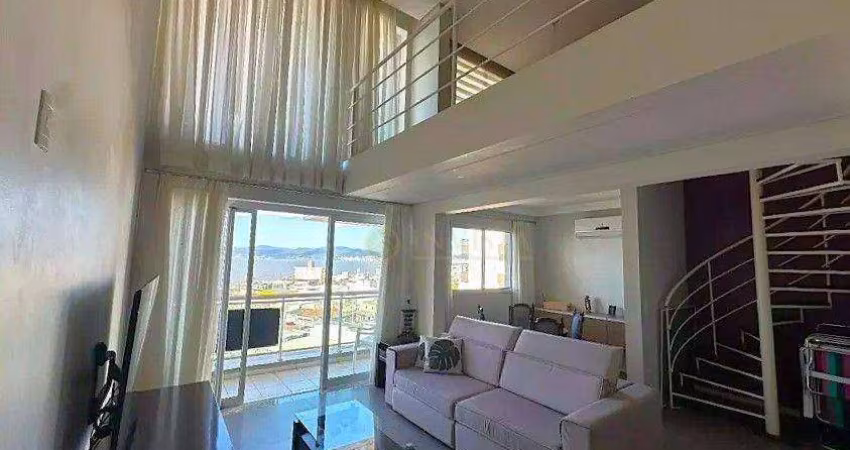 À venda | Sacada com Vista Mar, Duplex, 96 m² e 1 vaga de garagem - Barreiros, em São José.