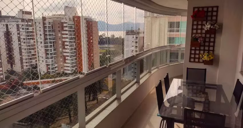 À venda | 128 m², sacada com churrasqueira, vista mar, 3 quartos e 2 vagas de garagem - agronômica, em florianópolis.