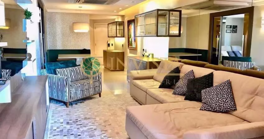 Locação | 143 m², alto padrão, 2 quartos, sacada com churrasqueira e vista mar, 2 vagas - centro, em florianópolis.
