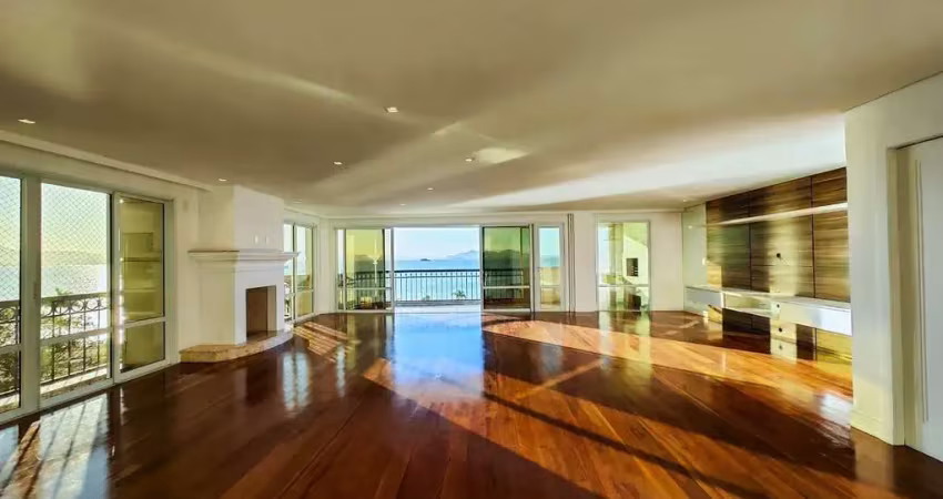 À venda | 316 m², ed. la perle, frente mar, 4 quartos (todos suítes) e 4 vagas - agronômica, florianópolis.