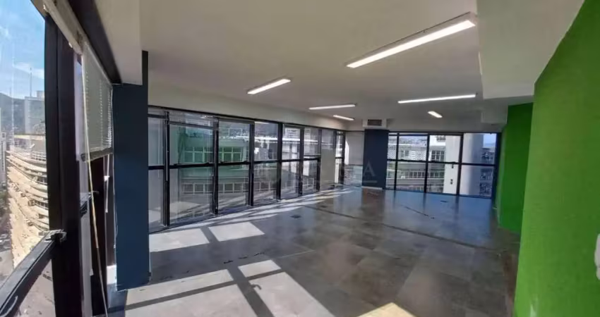 Locação | conjunto de salas comerciais com 250 m² e 7 vagas - centro, em florianópolis.