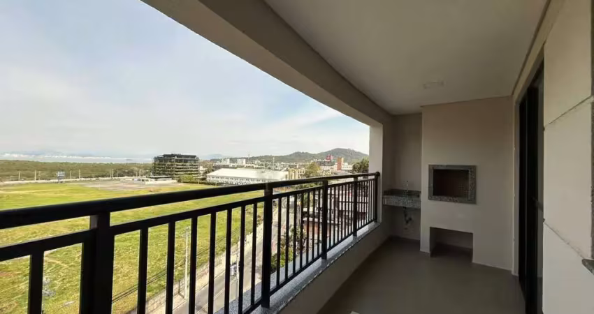 Locação | 94 m², sacada com churrasqueira, 3 quartos e 2 vagas de garagem - saco grande, em florianópolis.