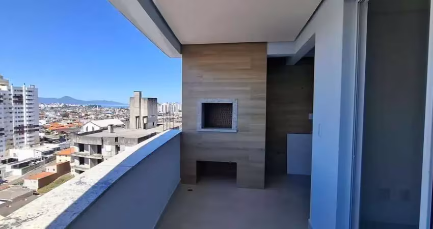 À venda | 96 m², andar alto, vista mar, 3 quartos e 1 vaga - barreiros, em são josé.