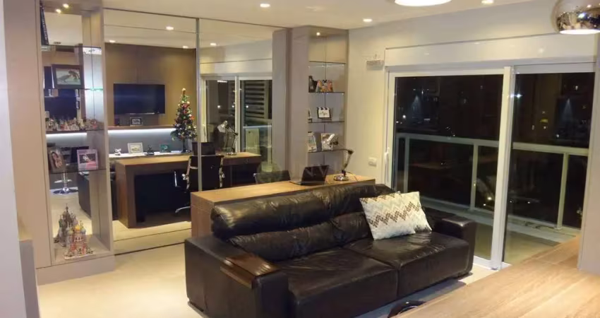 Apartamento studio mobiliado à venda, 54 m² com sacada com churrasqueira - centro, em florianópolis.