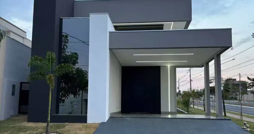 Casa térrea de esquina no condomínio belvedere ii, com design moderno e localização privilegiada.