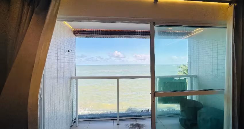 ️ à venda | apto frente mar, vista permanente– pé na areia | jardim oceania - joão pessoa