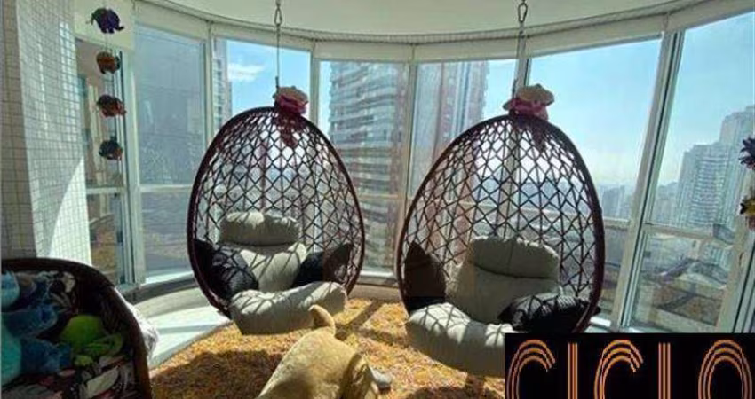 Apartamento  varanda gourmet 4 suítes à venda, 335 m² por R$ 5.000.000 - Anália Franco - São Paulo/SP
