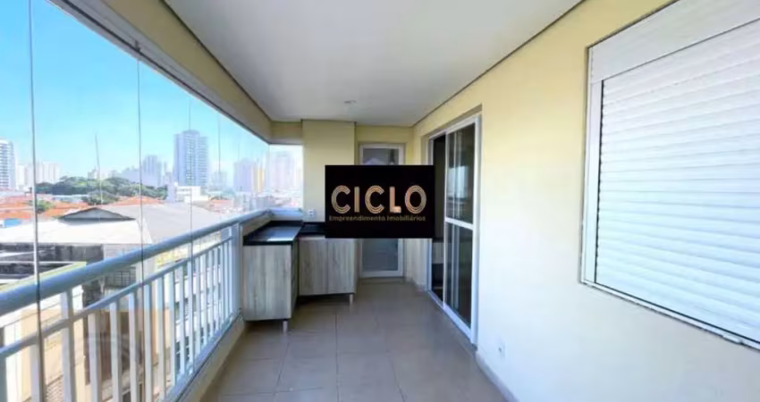 Apartamento varanda gourmet 2 dormitórios sendo 1 suíte à venda, 63 m² por r$ 750.000 - tatuapé - são paulo/sp