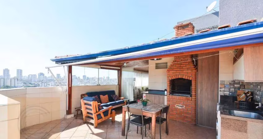 Cobertura com 3 dormitórios à venda, 127 m² por r$ 780.000,00 - tatuapé - são paulo/sp
