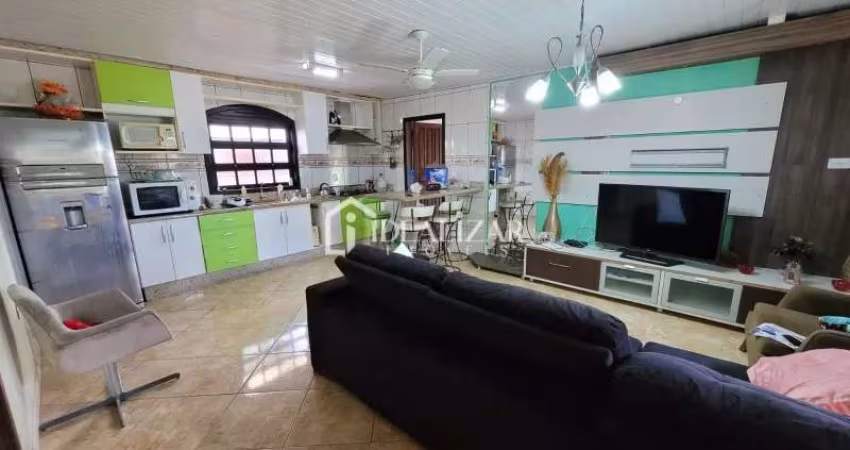 Casa na Praia Jardim Olivia, com 3 dormitórios mobiliada