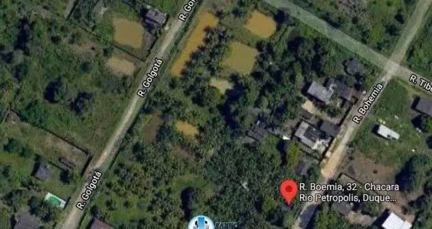 Terreno à venda na Rua Bohemia / Rua Golgotá, Qd 28, Chácaras Rio-Petrópolis, Duque de Caxias