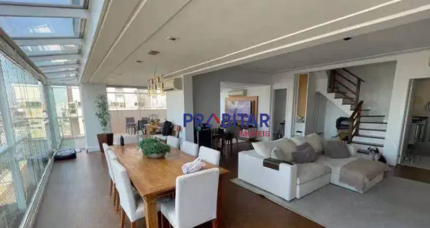 Cobertura com 4 dormitórios para alugar, 243 m² por r$ 22.853,62/mês - vila leopoldina - são paulo/sp