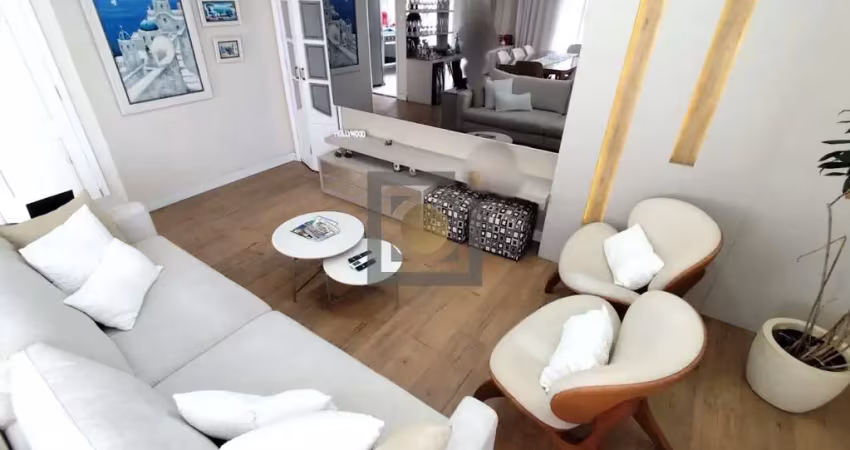 Apartamento à venda no gonzaga, santos-sp: 2 quartos, 2 suítes, 2 salas, 2 banheiros, 2 vagas de garagem - 110m².