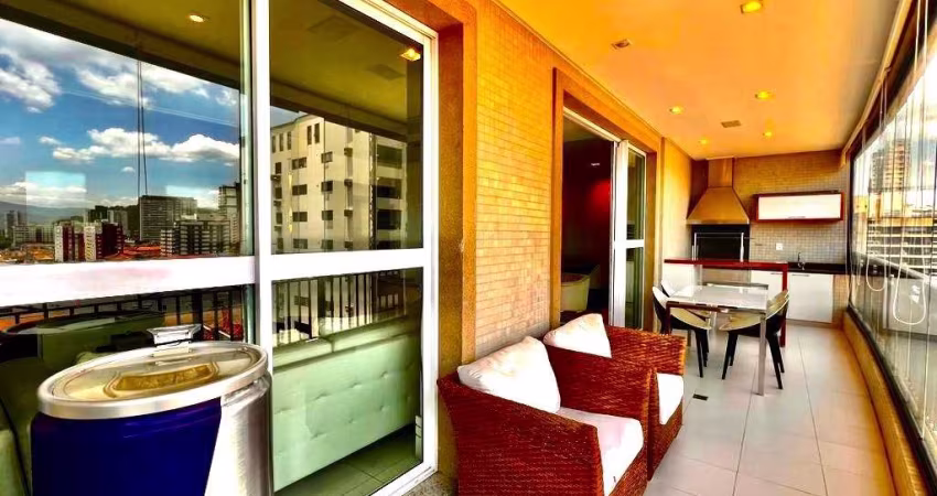 Imperdível oportunidade de adquirir apartamento de luxo no Boqueirão, Santos-SP! 3 quartos, 3 suítes, 3 banheiros, 1 sala, 3 vagas de garagem e 204m².